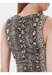MICHAEL Michael Kors Sukienka koktajlowa MT58319HMC Beżowy Slim Fit. Kolor: beżowy. Materiał: wiskoza. Styl: wizytowy #3