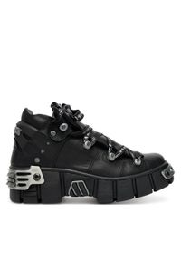 NEW ROCK Sneakersy M-WALL106NSHLACE-C2 Czarny. Kolor: czarny. Materiał: skóra