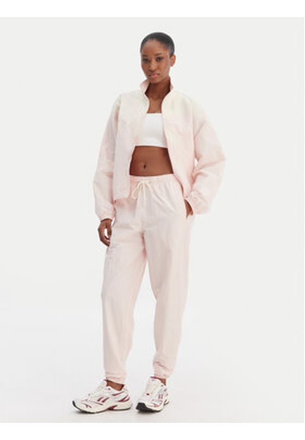 Reebok Bluza Silvia RK25517CCW Różowy Relaxed Fit. Kolor: różowy. Materiał: syntetyk