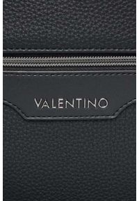 Valentino by Mario Valentino - VALENTINO Czarny plecak Efeo Backpack. Kolor: czarny. Materiał: skóra ekologiczna. Styl: elegancki