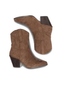 Jenny Fairy Kowbojki SISSEL WYL2410-6 Brązowy. Kolor: brązowy. Materiał: materiał #6