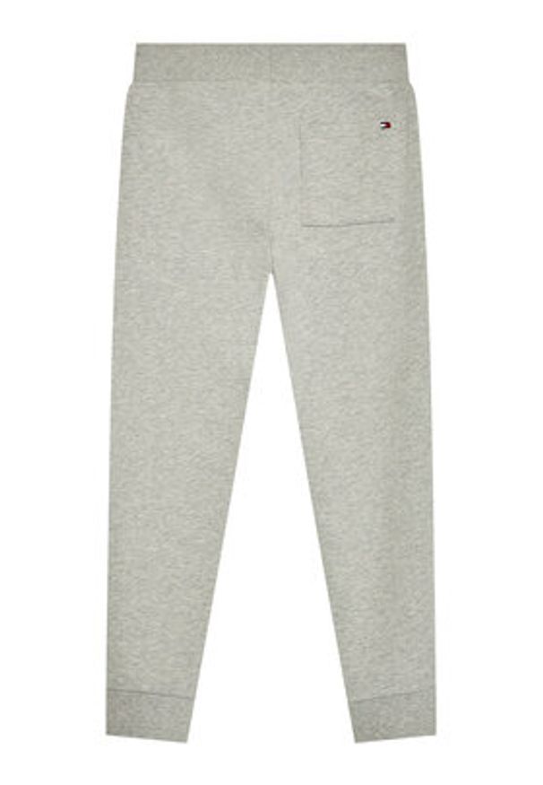 TOMMY HILFIGER - Tommy Hilfiger Spodnie dresowe Essential KS0KS00214 Szary Regular Fit. Kolor: szary. Materiał: bawełna
