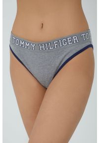 TOMMY HILFIGER - Tommy Hilfiger Figi kolor szary. Kolor: szary. Materiał: materiał, włókno