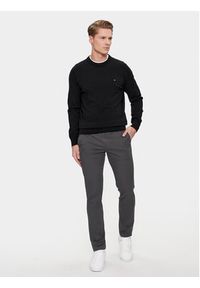 TOMMY HILFIGER - Tommy Hilfiger Sweter MW0MW30955 Czarny Regular Fit. Kolor: czarny. Materiał: bawełna #4