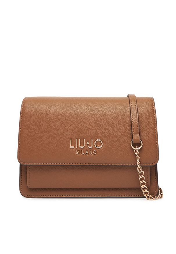 Liu Jo Torebka Ecs M Crossbody AF5152 E0058 Brązowy. Kolor: brązowy. Materiał: skórzane