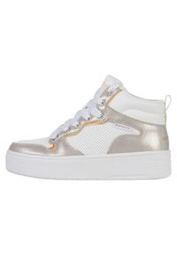 skechers - Buty do chodzenia dla dzieci Skechers Court High shine Kic. Kolor: wielokolorowy. Materiał: materiał, syntetyk. Szerokość cholewki: normalna. Sport: turystyka piesza