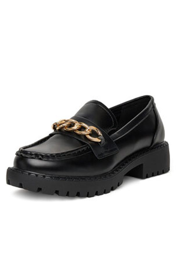 DeeZee Loafersy ZAL62010D 1 Czarny. Kolor: czarny. Materiał: skóra