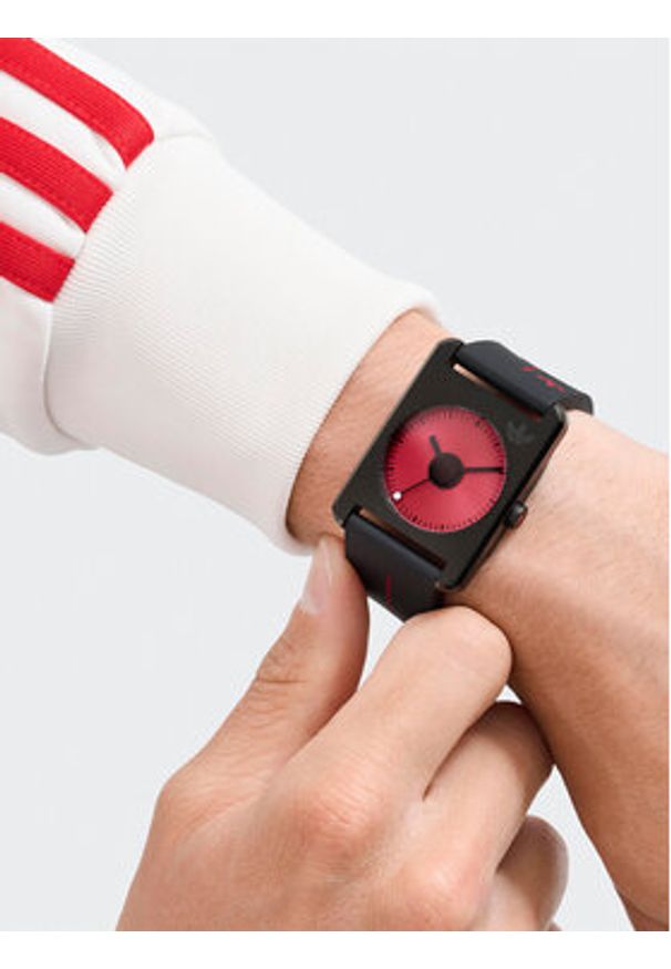 Adidas - adidas Zegarek Retro Pop AOST24545 Czarny. Kolor: czarny. Styl: retro