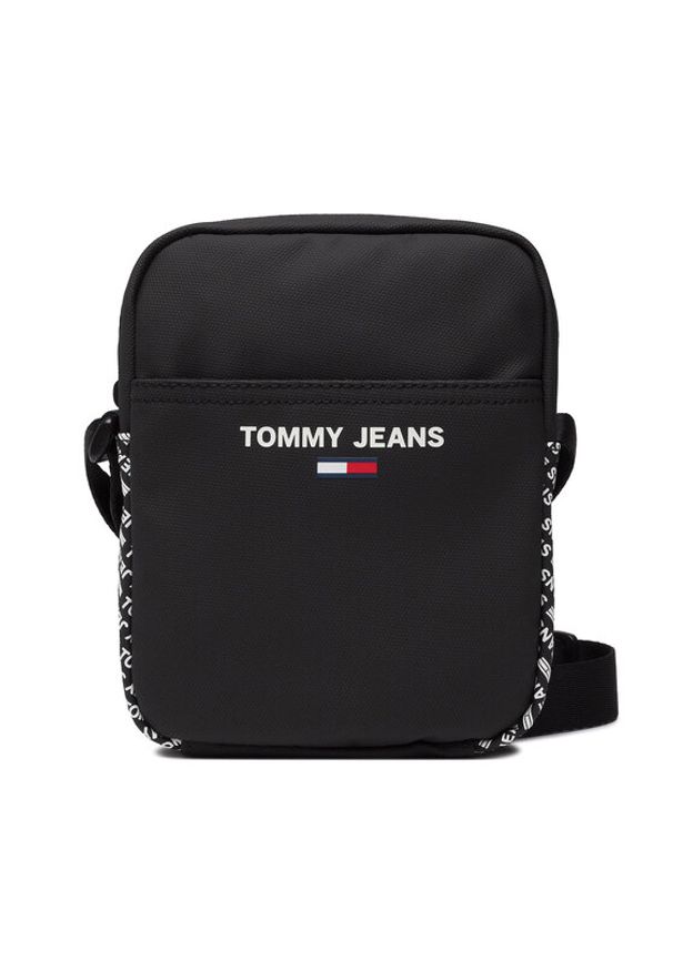 Tommy Jeans Saszetka Tjm Essential Twist Reporter AM0AM08842 Czarny. Kolor: czarny. Materiał: materiał