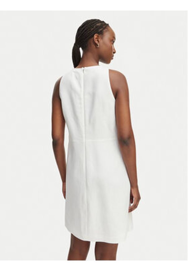 BOSS Sukienka koktajlowa Dinderal 50557447 Biały Regular Fit. Kolor: biały. Materiał: wiskoza, len. Styl: wizytowy