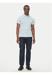 Karl Lagerfeld - KARL LAGERFELD Polo 745001 552200 Niebieski Slim Fit. Typ kołnierza: polo. Kolor: niebieski. Materiał: bawełna #4