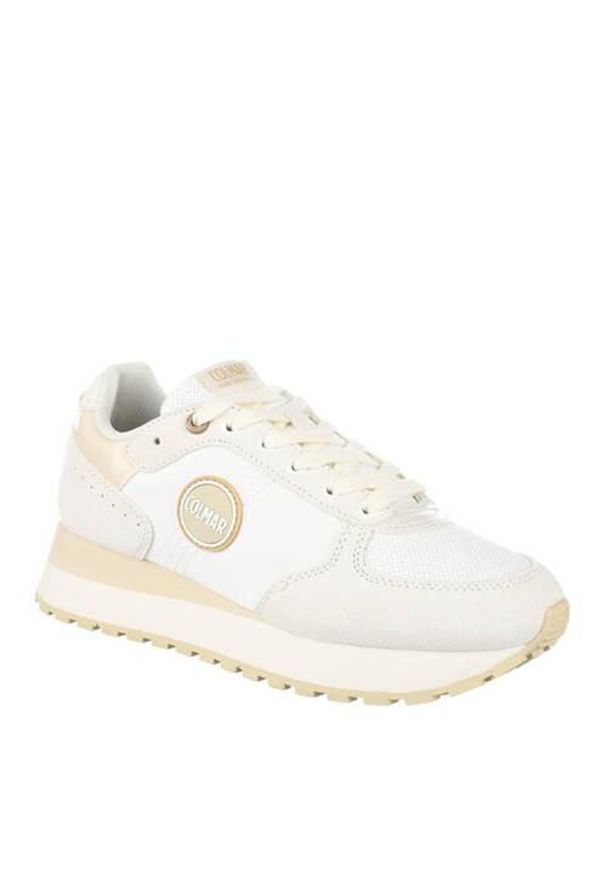 Buty do chodzenia damskie Colmar Travis Authentic High Out. Kolor: biały, wielokolorowy. Materiał: guma, tkanina, zamsz, nylon, materiał, syntetyk. Szerokość cholewki: normalna. Sport: turystyka piesza