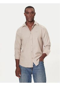 Guess Koszula M5BH26 W1961 Beżowy Regular Fit. Kolor: beżowy. Materiał: bawełna #1