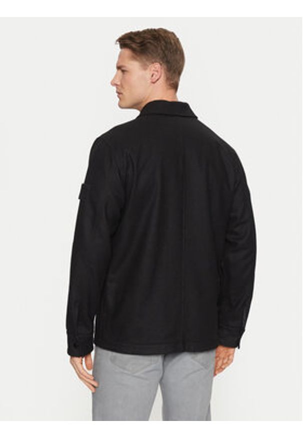 Stone Island Kurtka przejściowa 8115120F4 Czarny Regular Fit. Kolor: czarny. Materiał: wełna