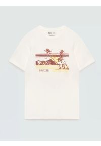 Big-Star - Koszulka męska z nadrukiem biała Regger 100. Kolor: biały. Materiał: bawełna, dzianina. Wzór: nadruk. Sezon: lato. Styl: elegancki, vintage, sportowy #1