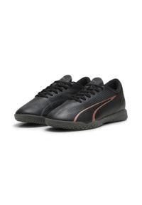 Buty piłkarskie dla dzieci Puma Ultra Play It Jr. Kolor: wielokolorowy, czarny, brązowy. Materiał: materiał, syntetyk. Szerokość cholewki: normalna. Sport: piłka nożna