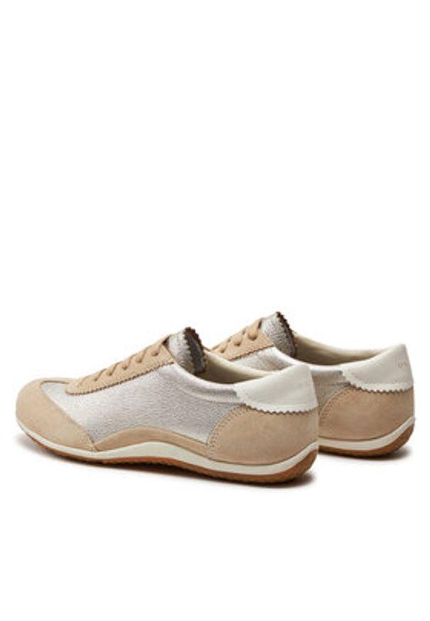 Geox Sneakersy D Vega D4509A 022BV CH62L Beżowy. Kolor: beżowy. Materiał: skóra