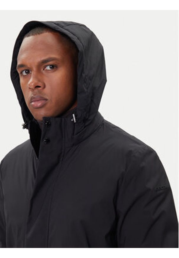 Geox Płaszcz zimowy Aurelio M5625K T3194 F9000 Czarny Regular Fit. Kolor: czarny. Materiał: syntetyk. Sezon: zima