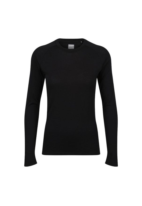 Bluza merino damska Inov-8 Merino Long Sleeve T-Shirt. Kolor: czarny. Długość rękawa: długi rękaw