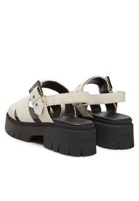Hugo - HUGO Sandały Kris_Sandal_BKSD 50541753 Écru. Materiał: zamsz, skóra #4