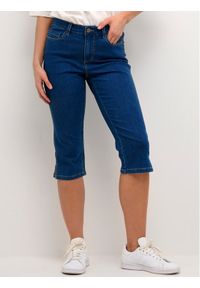 Kaffe Szorty jeansowe KAvicky 10505521 Niebieski Slim Fit. Kolor: niebieski. Materiał: jeans, bawełna