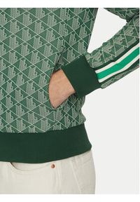 Lacoste Bluza SH1368 Zielony Regular Fit. Kolor: zielony. Materiał: bawełna, syntetyk #4