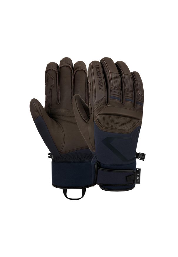 Rękawice narciarskie Reusch Pro RC. Kolor: niebieski, brązowy, wielokolorowy. Sezon: zima. Sport: narciarstwo