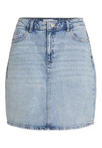 Vila Spódnica jeansowa Kaja 14084735 Niebieski Regular Fit. Kolor: niebieski. Materiał: bawełna, jeans #4