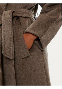Weekend Max Mara Płaszcz wełniany Tempera 2425016102 Brązowy Regular Fit. Kolor: brązowy. Materiał: wełna #5