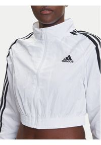 Adidas - adidas Bluza Teamgeist adicolor JZ8275 Biały Slim Fit. Kolor: biały. Materiał: syntetyk #3