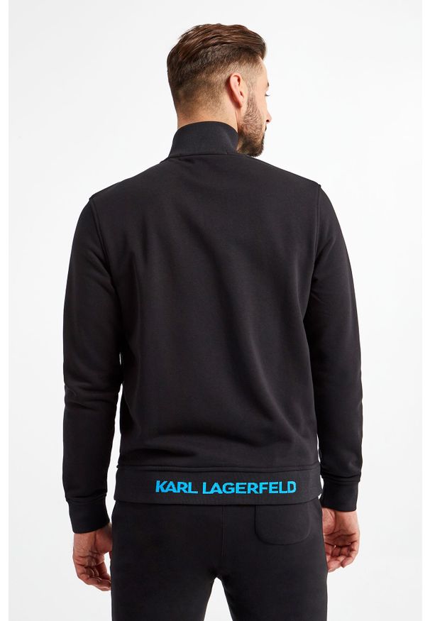 Karl Lagerfeld - BLUZA KARL LAGERFELD. Typ kołnierza: kołnierzyk stójkowy. Materiał: tkanina
