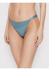 Calvin Klein Swimwear Dół od bikini KW0KW01715 Niebieski. Kolor: niebieski. Materiał: syntetyk