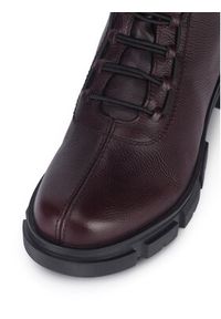 Rieker Trzewiki Y7150-35 Bordowy. Kolor: czerwony. Materiał: skóra #6