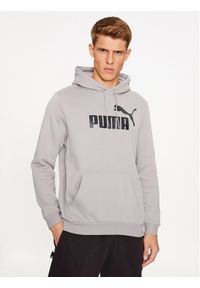 Puma Bluza Ess Big Logo 586687 Szary Regular Fit. Kolor: szary. Materiał: bawełna