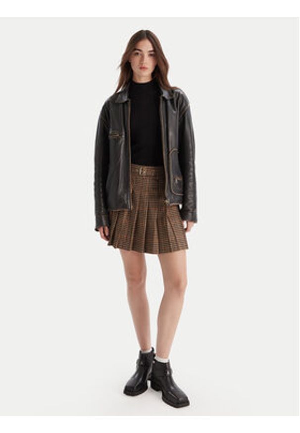 Liu Jo Spódnica mini MF5156 T4335 Beżowy Regular Fit. Kolor: beżowy. Materiał: syntetyk