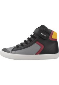 Geox - Buty GEOX J GISLI Czarny. Kolor: czarny. Materiał: tkanina, syntetyk. Sport: turystyka piesza #2