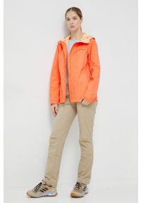 columbia - Columbia kurtka outdoorowa Pouring Adventure II kolor pomarańczowy przejściowa 1760071-468. Kolor: pomarańczowy. Materiał: materiał #5