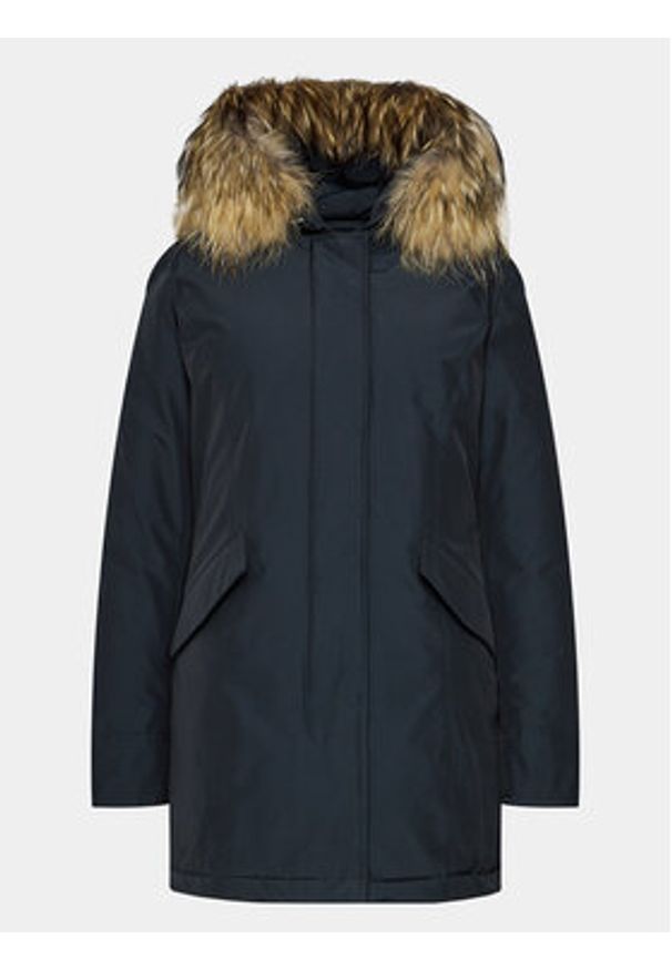 Woolrich Kurtka puchowa Arctic Raccoon CFWWOU0538FRUT0001 Granatowy Regular Fit. Kolor: niebieski. Materiał: syntetyk, bawełna