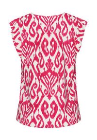 Pieces Bluzka Nya 17147804 Różowy Regular Fit. Kolor: różowy. Materiał: wiskoza #6