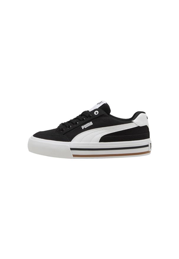Adidasy Puma Court Classic Vulc Fs Jr, Dzieci. Kolor: czarny. Materiał: materiał, syntetyk
