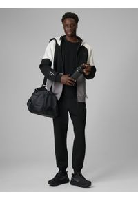 4f - 4F Spodnie dresowe joggery męskie - szare M. Kolor: szary. Materiał: dresówka #1