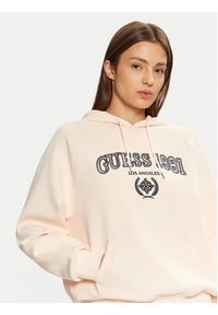 Guess Bluza V5RQ02 KCLD1 Écru Regular Fit. Materiał: bawełna, syntetyk