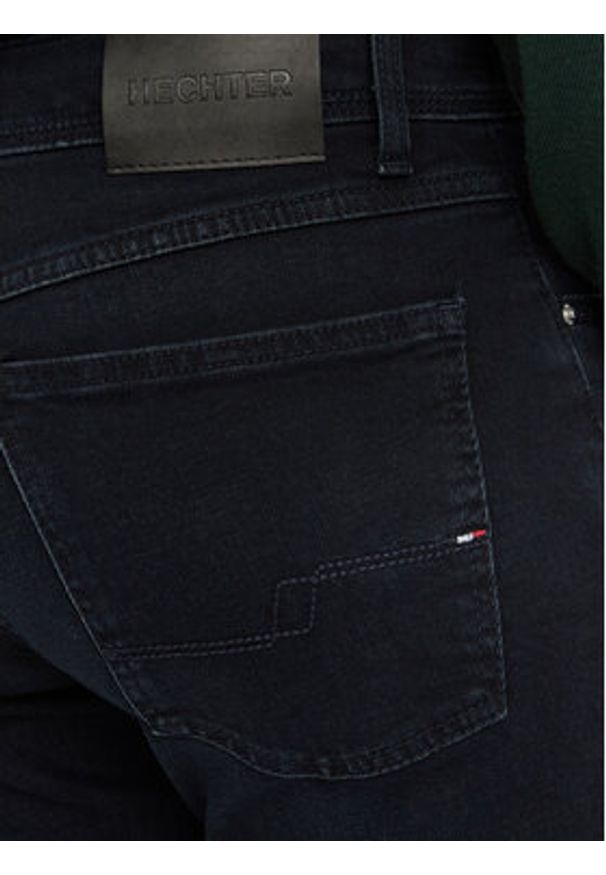 Hechter Paris Jeansy 26010 142363 Granatowy Slim Fit. Kolor: niebieski