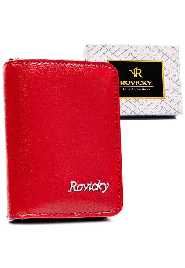 ROVICKY - Portfel damski Rovicky RPX-33-ML czerwony. Kolor: czerwony