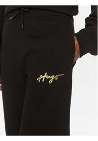 Hugo Spodnie dresowe Easy 50509171 Czarny Relaxed Fit. Kolor: czarny. Materiał: bawełna, dresówka #3