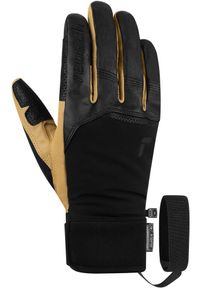 Rękawice narciarskie Reusch Lleon R-TEX® XT. Kolor: beżowy, czarny, wielokolorowy. Sezon: zima. Sport: narciarstwo