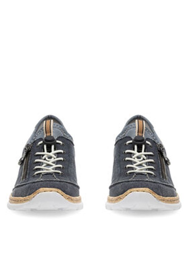 Rieker Sneakersy N4263-16 Granatowy. Kolor: niebieski. Materiał: materiał