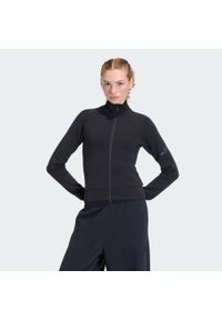 Adidas - Bluza Dresowa Soft Lux Slim. Kolor: czarny. Materiał: dresówka. Sport: fitness #1