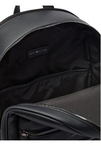 TOMMY HILFIGER - Tommy Hilfiger Plecak Th Woven Backpack AM0AM14093 Czarny. Kolor: czarny. Materiał: skóra #5