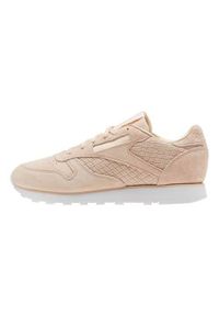Buty do chodzenia damskie Reebok CL Lthr Woven Emb. Zapięcie: sznurówki. Kolor: wielokolorowy, beżowy. Materiał: guma, materiał, syntetyk. Szerokość cholewki: normalna. Sport: turystyka piesza